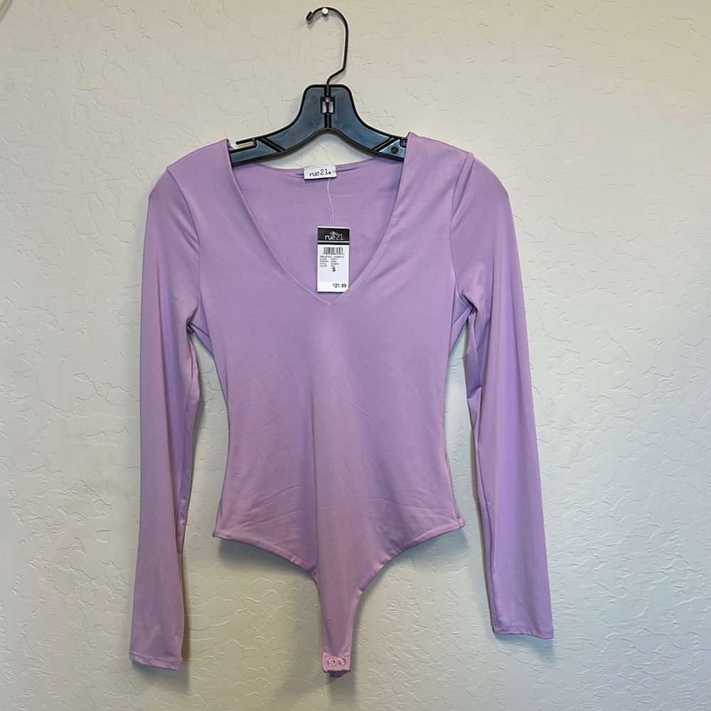 Pastels Lilac Long Sleeve Bodysuit